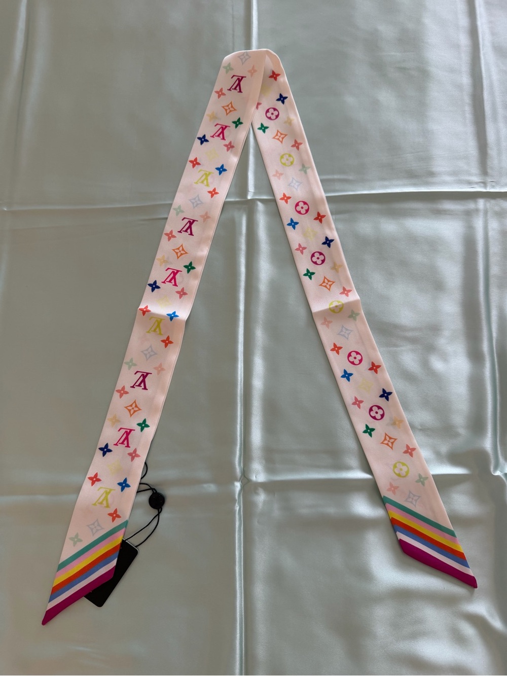 LV Takashi Murakami twilly scarf